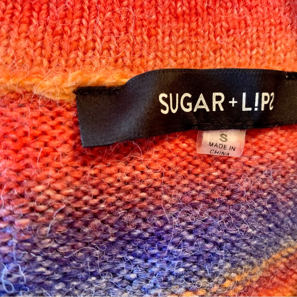 Rainbow Long Cardigan Oversized Sweater - Picture 6 of 6